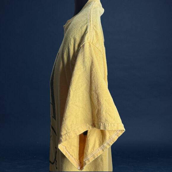 Vintage Style Nirvana Yellow Smiley Face Band T-Shirt XL 24x27 Rock Tee - Picture 7 of 11